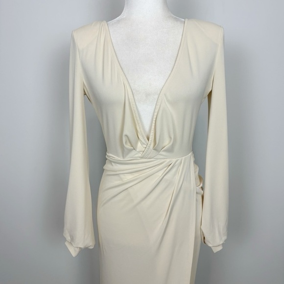 Michael Costello x REVOLVE Bowery Maxi Dress in Cream Size XXS - Picture 3 of 15